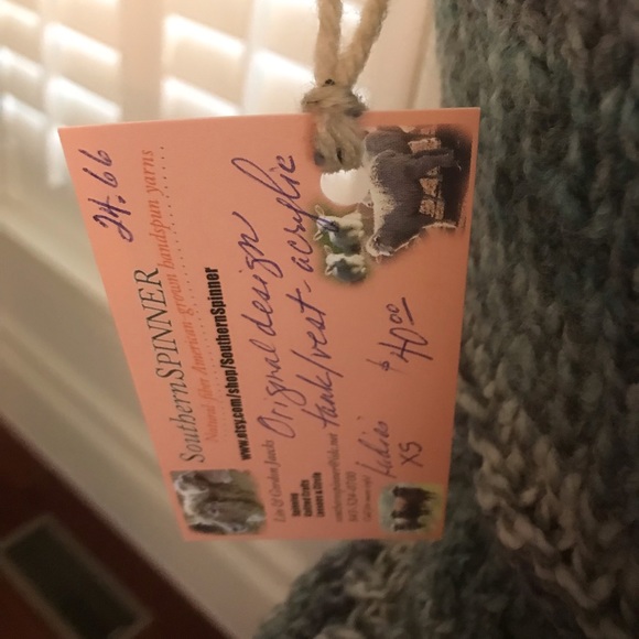 Original Design Hand Knit Sweater Vest or Tank in Subtle Multi Color Str… - Picture 5 of 5